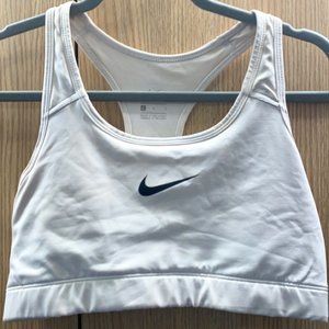 White Nike Sports Bra